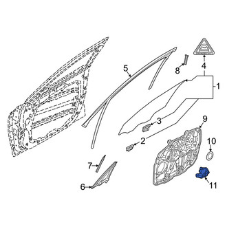 Genesis OE - Front Left Window Motor
