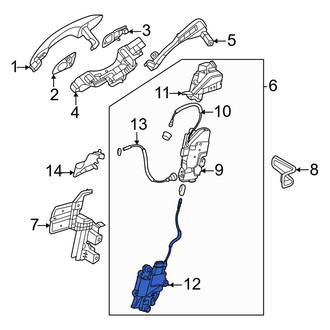 Genesis OE - Front Left Door Lock Actuator Motor