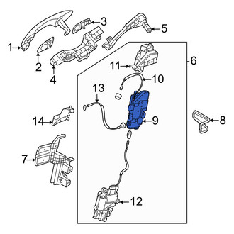 Genesis OE - Rear Left Door Latch Assembly