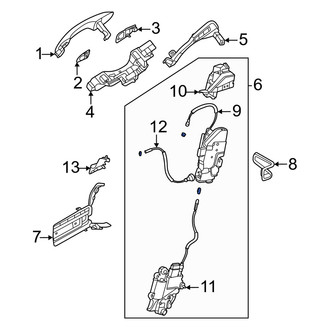 Genesis OE - Rear Right Door Latch Assembly