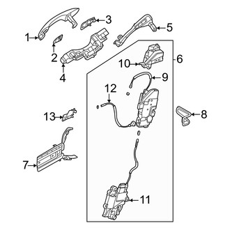 Genesis OE - Rear Door - Lock & Hardware (Lock & Handles)