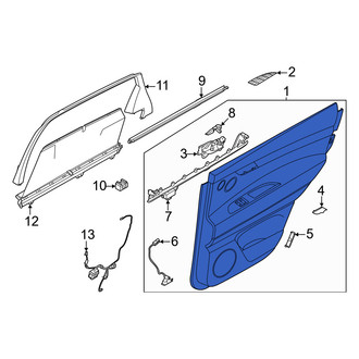 Genesis OE - Front Left Inner Door Interior Trim Panel