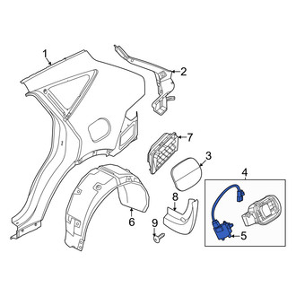 Genesis OE - Rear Fuel Filler Door Lock Actuator