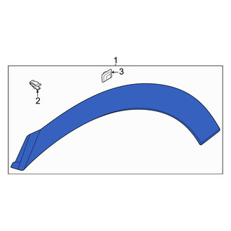 Genesis OE - Rear Left Wheel Arch Molding