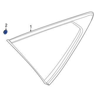 Genesis OE - Quarter Panel Glass Nut