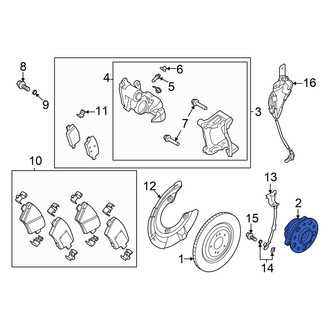 Genesis OE - Rear Wheel Bearing and Hub Assembly