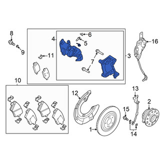 Genesis OE - Rear Left Disc Brake Caliper