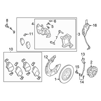Genesis OE - Rear Suspension - Brake Components