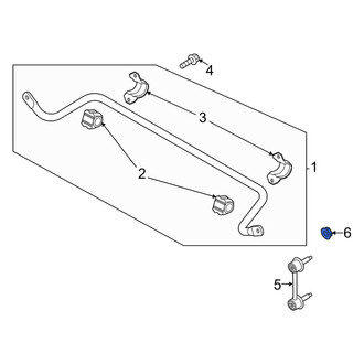 Genesis OE - Upper Suspension Strut Fork Nut