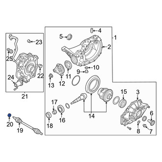 Genesis OE - Rear CV Joint Nut