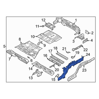 Genesis OE - Rear Left Inner Frame Side Member