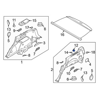 Genesis OE - Rear Left Power Seat Switch