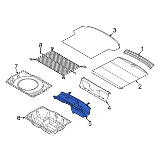 Genesis OE - Rear Rearward Trunk Floor Storage Box