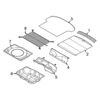 Genesis OE - Rear Body & Floor - Interior Trim (Floor Trim, W/O 3rd Row Seat)