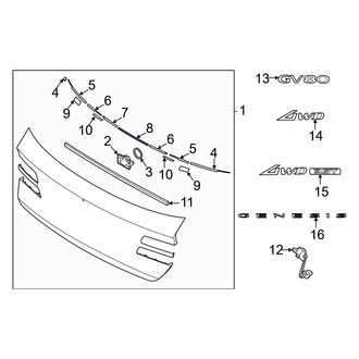 Genesis OE - Liftgate Finish Panel Seal