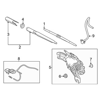 Genesis OE - Lift Gate - Wiper & Washer Components