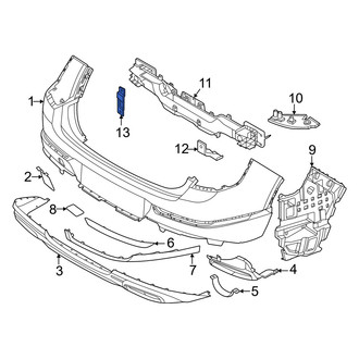 Genesis OE - Rear Upper Bumper Impact Bar Bracket