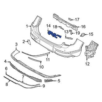 Genesis OE - Rear Right Inner Bumper Cover Bracket