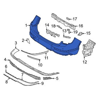 Genesis OE - Rear Upper Bumper Cover