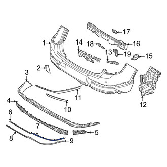 Genesis OE - Front Left Upper Bumper Trim