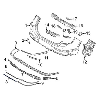 Genesis OE - Rear Lower Center Bumper Trim
