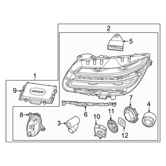 Genesis OE - Front Lamps - Headlamp Components