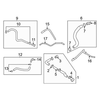 Genesis OE - Cooling - Radiator Hoses (Gas)