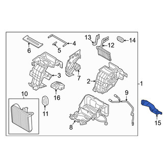 Genesis OE - Front Right Lower Instrument Panel Air Duct