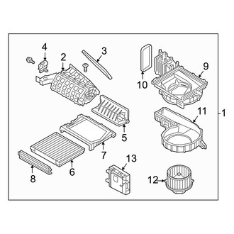 Genesis OE - Air Conditioner & Heater - Blower Motor & Fan