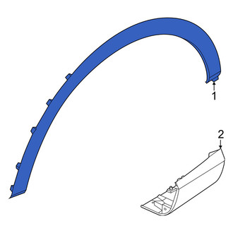 Genesis OE - Front Left Wheel Arch Molding