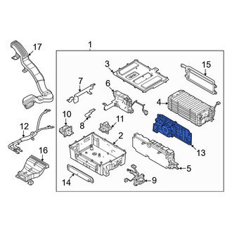 Genesis OE - Drive Motor Battery Pack Cooling Fan Assembly