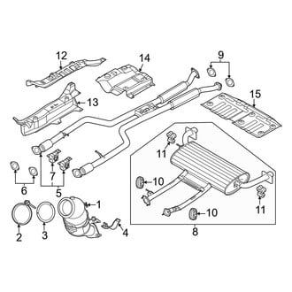 Genesis OE - Exhaust System - Exhaust Components (Base MILD HYBRID EV-GAS (MHEV))