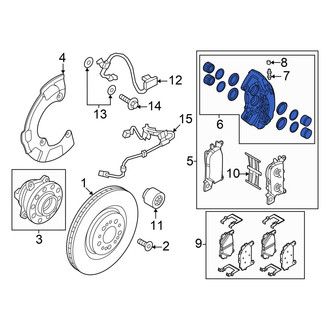 Genesis OE - Front Left Disc Brake Caliper