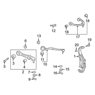 Genesis OE - Front Suspension - Suspension Components (Base)