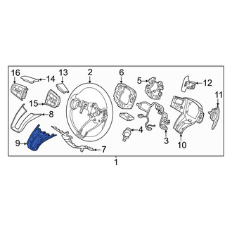 Genesis OE - Front Lower Steering Wheel Trim