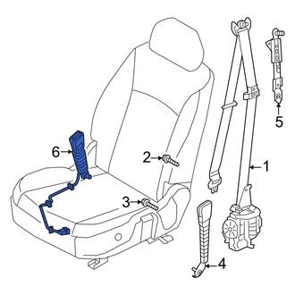 Genesis OE - Center Seat Belt Receptacle