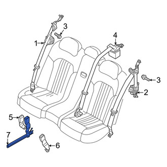 Genesis OE - Rear Center Seat Belt Receptacle