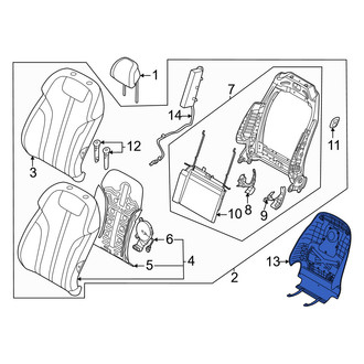 Genesis OE - Front Left Seat Back Panel