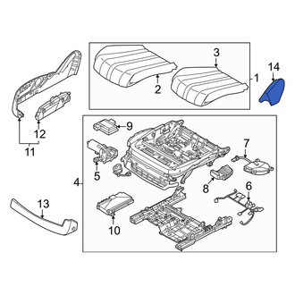 Genesis OE - Front Right Outer Seat Trim Panel