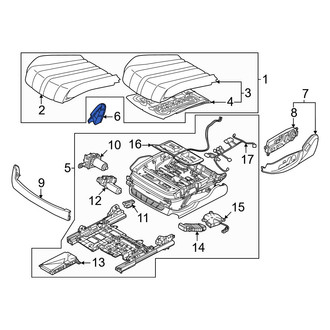 Genesis OE - Front Left Outer Seat Trim Panel