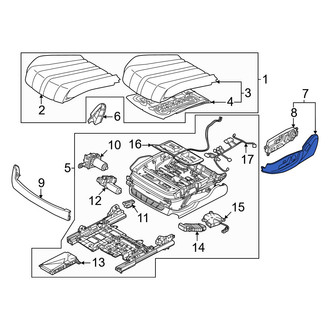 Genesis OE - Front Left Outer Seat Trim Panel