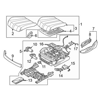 Genesis OE - Front Left Seat Cushion Foam