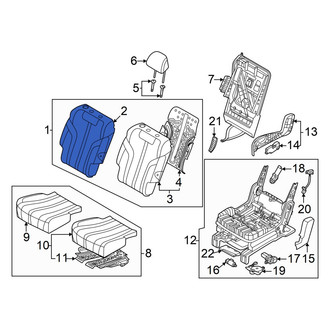 Genesis OE - Rear Right Seat Back Cushion Cover