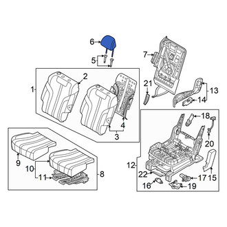 Genesis OE - Rear Left Outer Headrest
