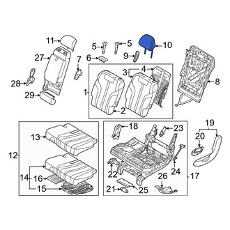 Genesis OE - Rear Left Inner Headrest