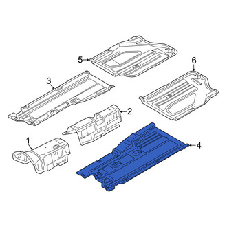 Genesis OE - Front Left Floor Pan Splash Shield