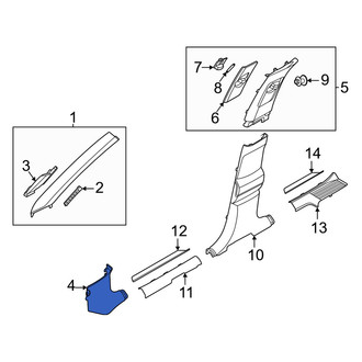 Genesis OE - Right Kick Panel Trim