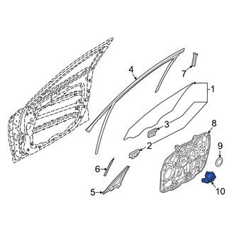 Genesis OE - Front Left Window Motor