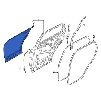 Genesis OE - Rear Right Outer Door Outer Panel