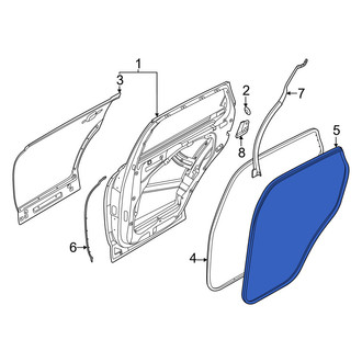 Genesis OE - Rear Left Inner Door Seal